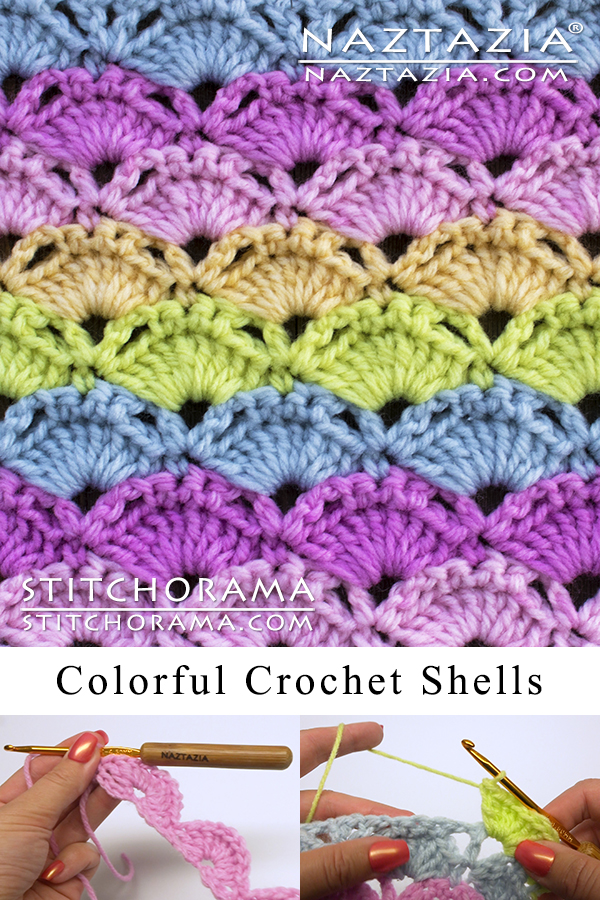 Crochet Colorful Shell Stitch from Stitchorama Collection