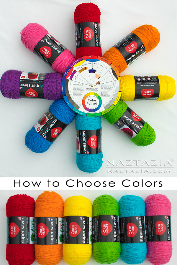 How to choose colors for a knitting or crochet project