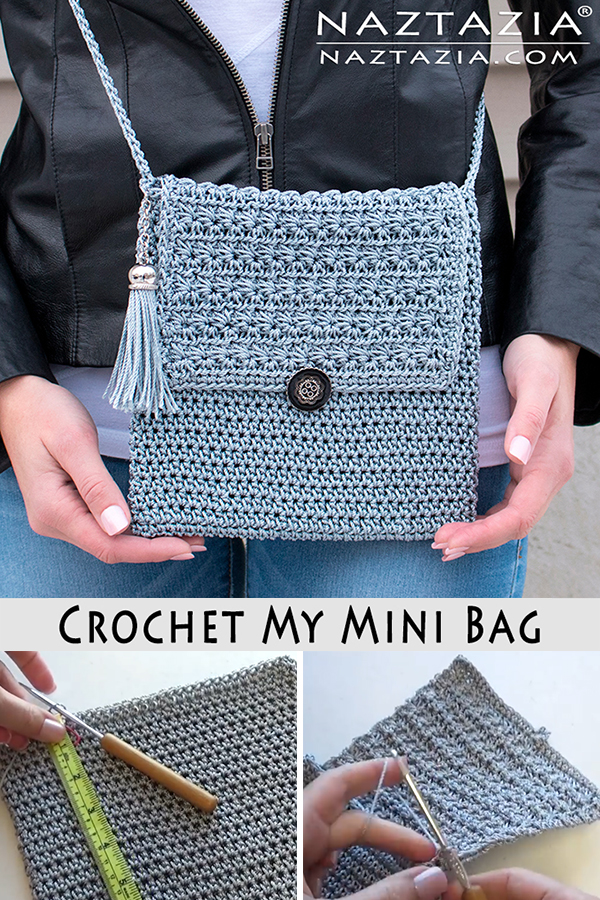 crochet star crossbody bag