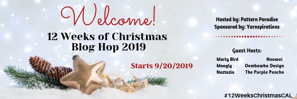 12 Weeks of Christmas Blog Hop hosted by Pattern Paradise