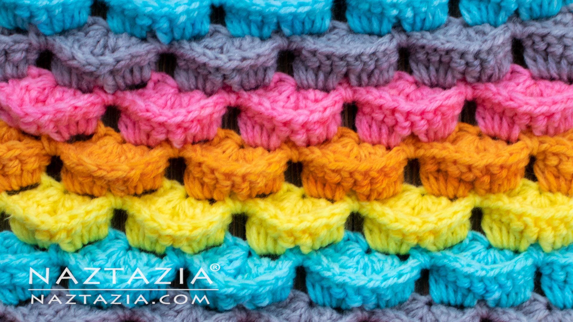 Crochet Layered Shell Stitch Pattern - Naztazia ®