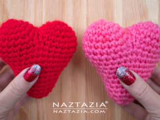 How to Crochet 3D Heart Decoration for Amigurumi