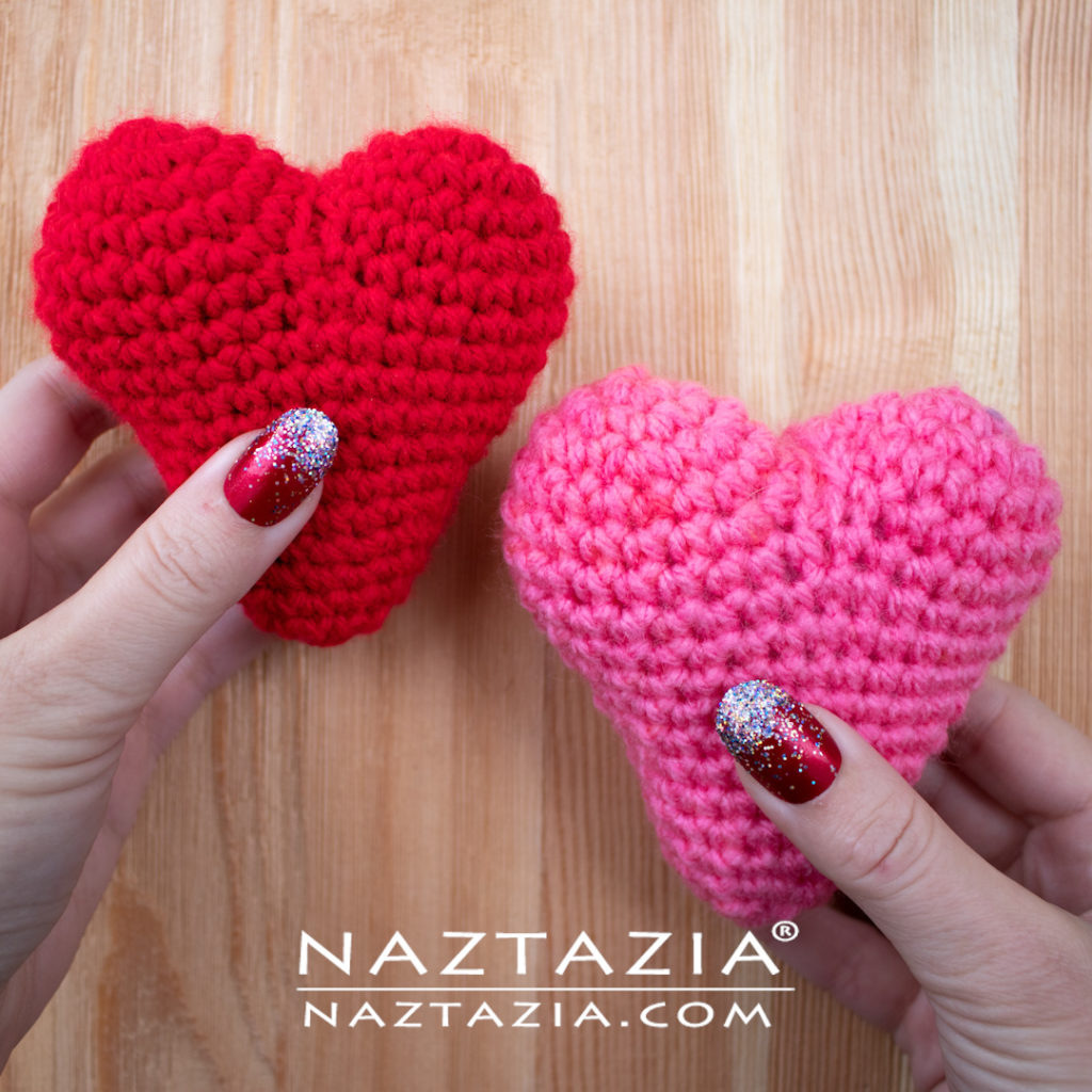 How to Crochet 3D Heart Decoration for Amigurumi