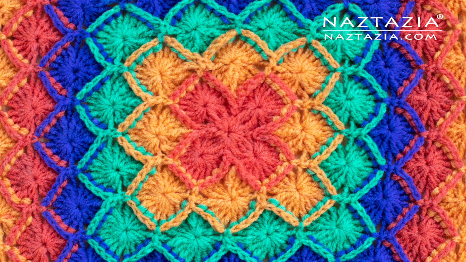 Bizzy Crochet: Catherine's Wheel Afghan