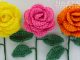 Crochet Easy Rose Flower for Beginners with Leaves and Stem
