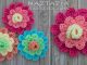 Crochet Blooming Flower and Colorful Rolled Flowers