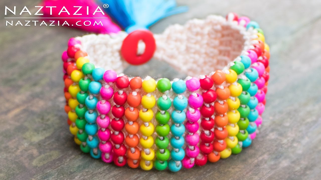 How to Crochet a Boho Bead Bracelet Naztazia