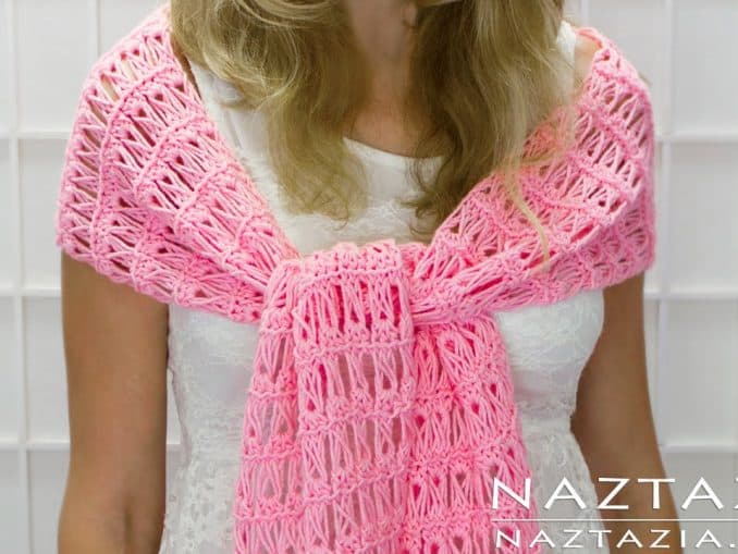 Easy Cake Yarn Scarf Naztazia