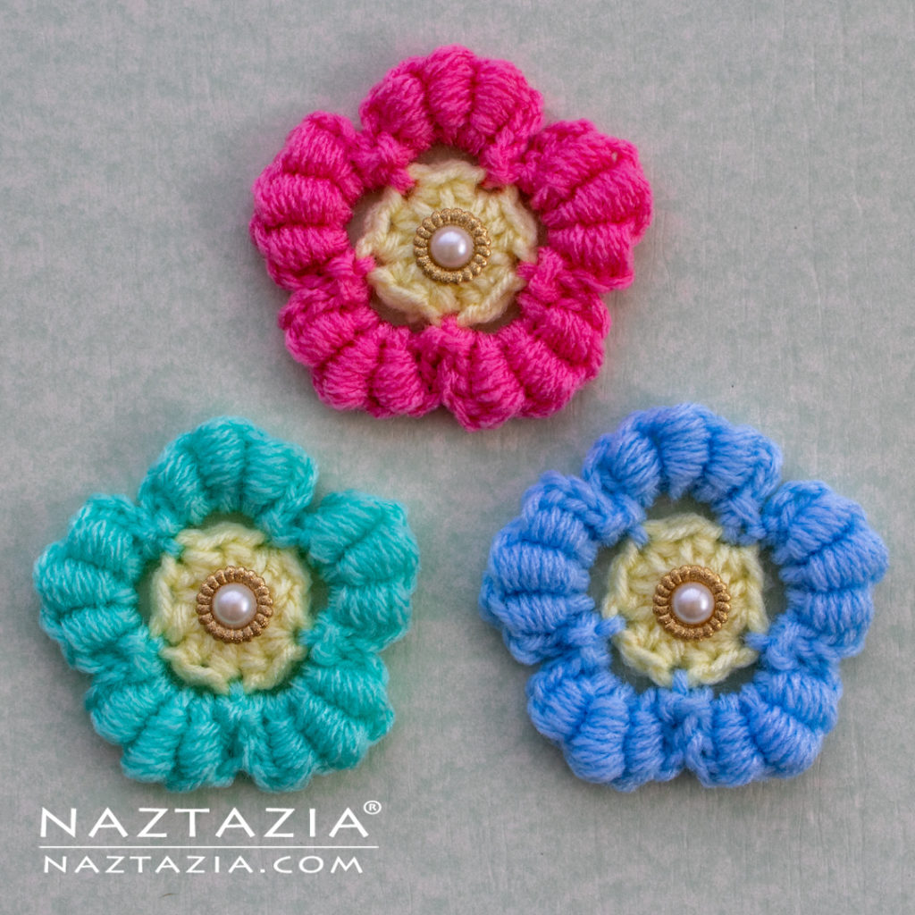 Bullion Stitch Flower Crochet Tutorial