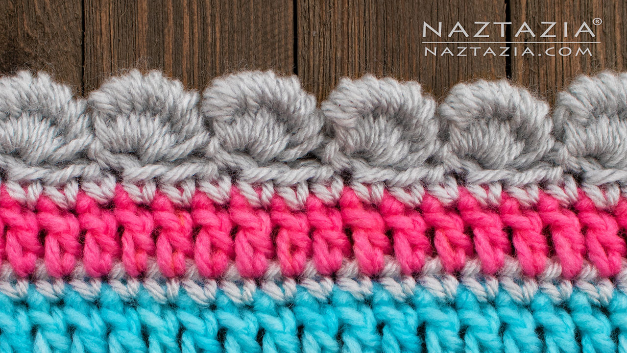 How to Crochet Bullion Stitch Border Naztazia