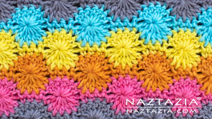 Catherine's Wheel Crochet Stitch from Stitchorama Collection