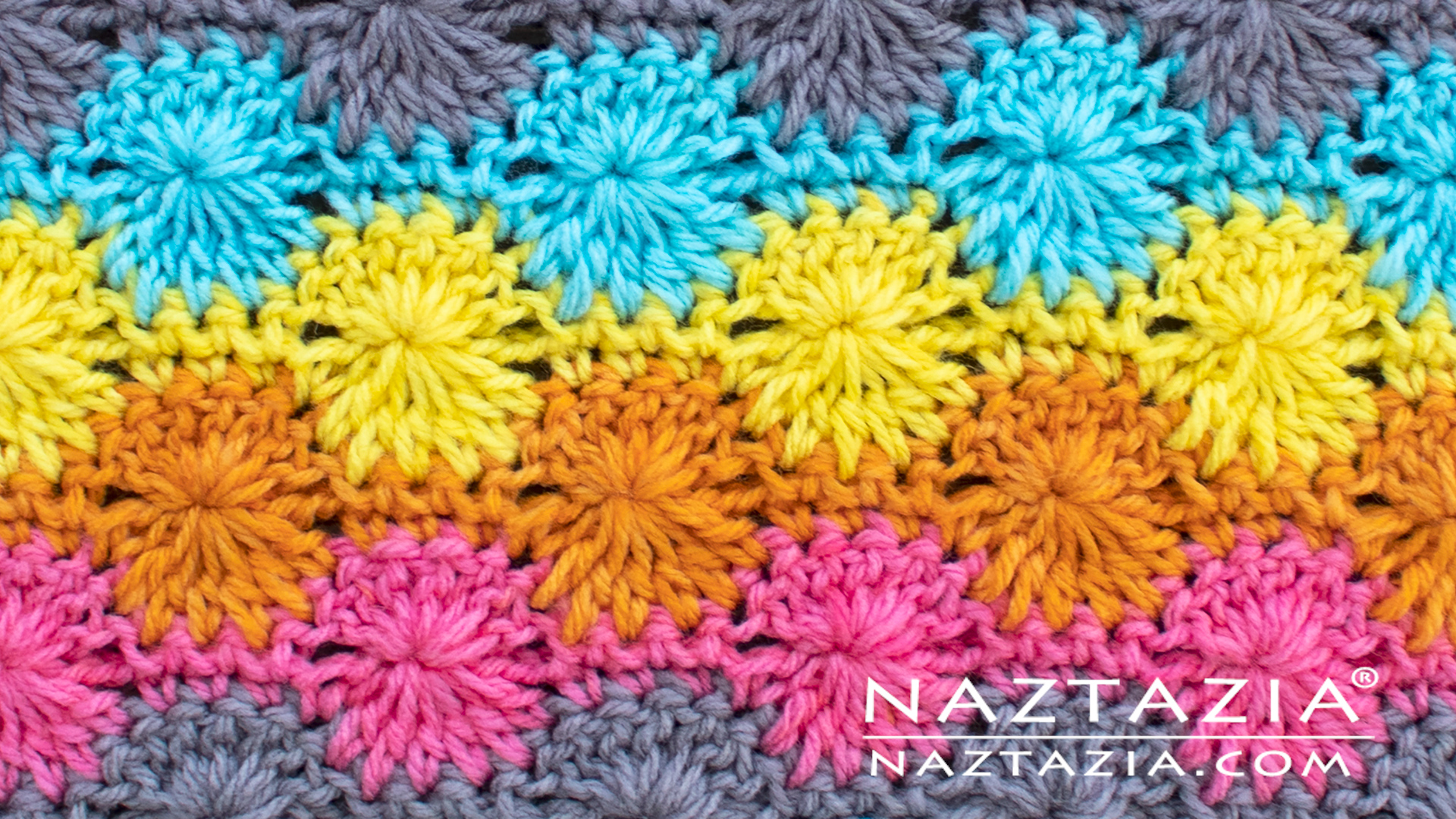 This Catherine's Wheel Stitch is a nice crochet stitch pattern for beg...