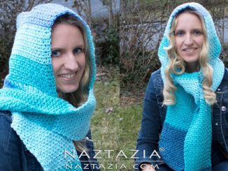 Crochet Chilly Day Hooded Scarf