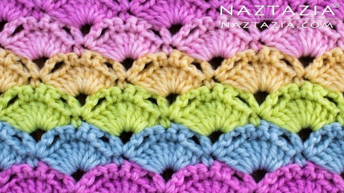 Crochet Colorful Shell Stitch from Stitchorama Collection