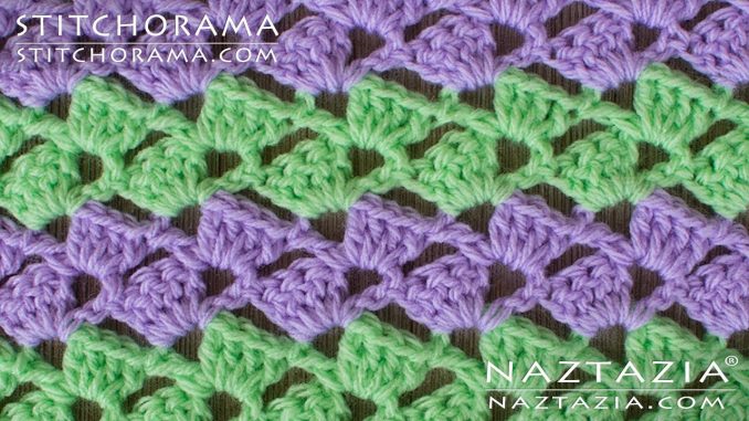 Crazy Slanted Shell Stitch from Stitchorama Collection