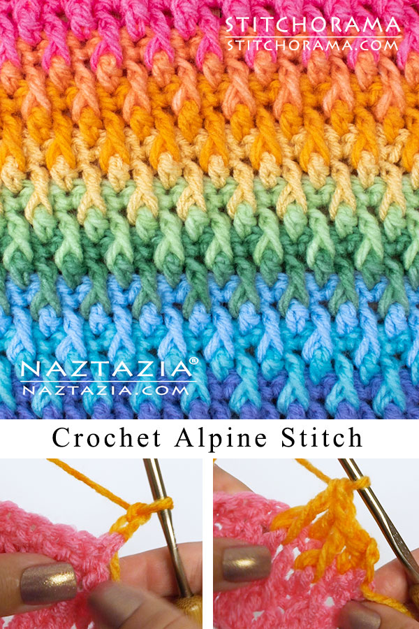 Alpine crochet stitch online blanket pattern