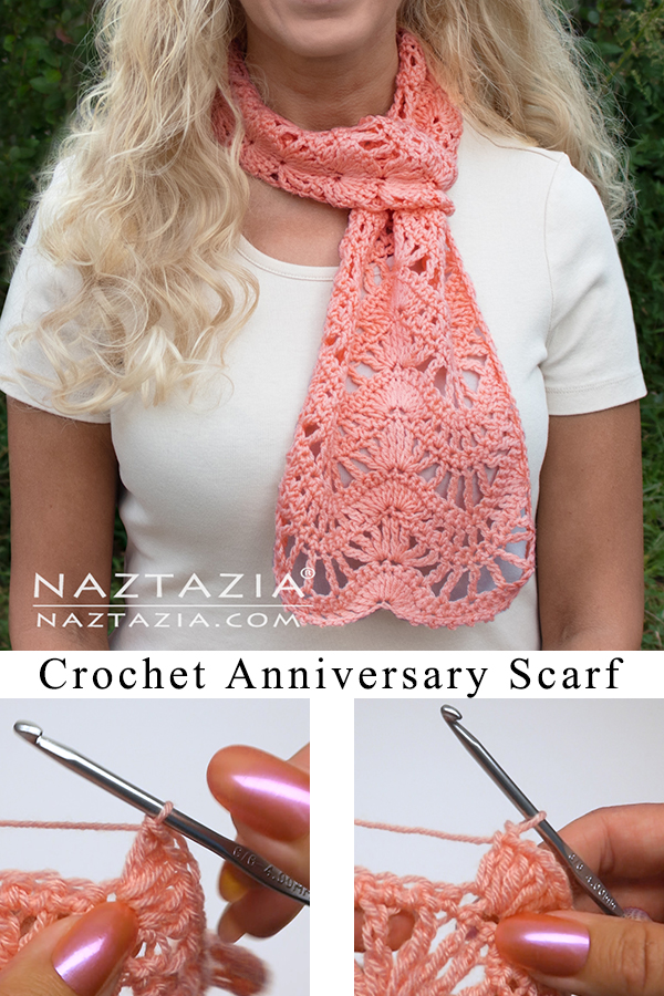 Crochet Anniversary Scarf
