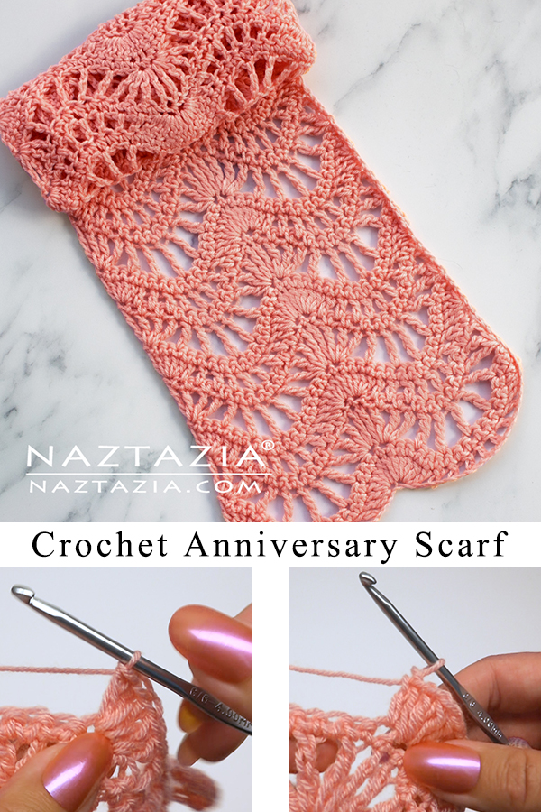 Crochet Anniversary Scarf