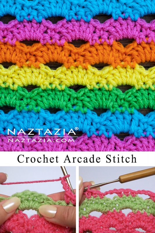 Crochet Arcade Stitch - Naztazia