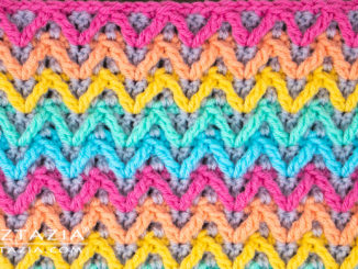 Arrow Stitch Crochet Pattern Tutorial