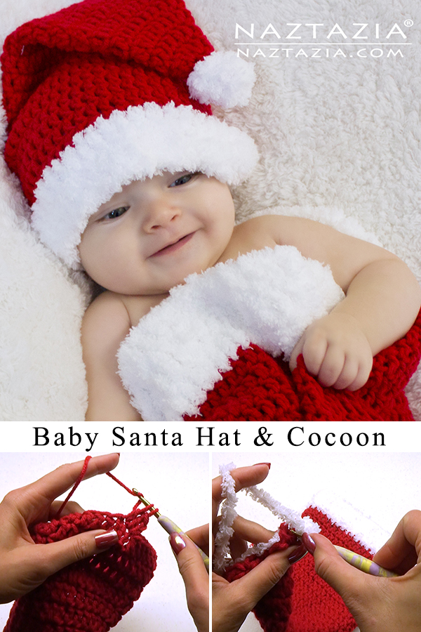 crochet baby christmas hats