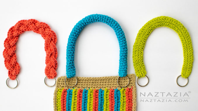 Crochet Handbag Handles for a Bag Purse and Tote