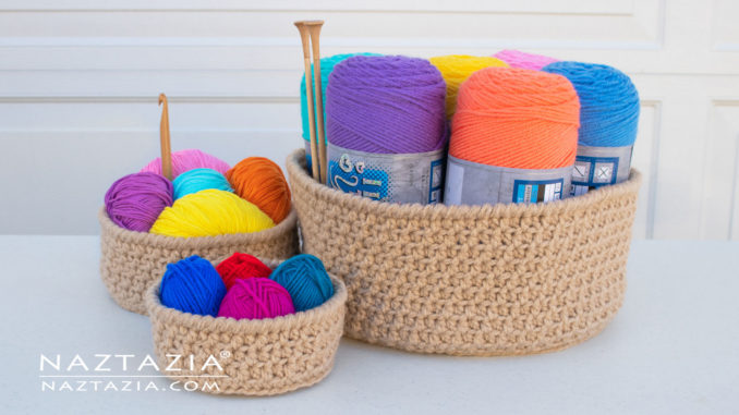 Crochet Basket for Home Decor
