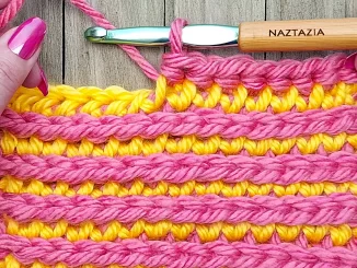 Crochet Brioche Stitch Pattern by Donna Wolfe from Naztazia