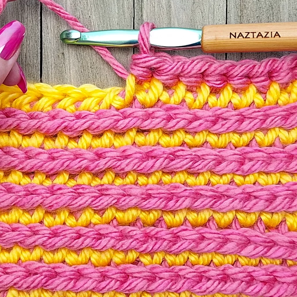 Crochet Brioche Stitch Pattern by Donna Wolfe from Naztazia