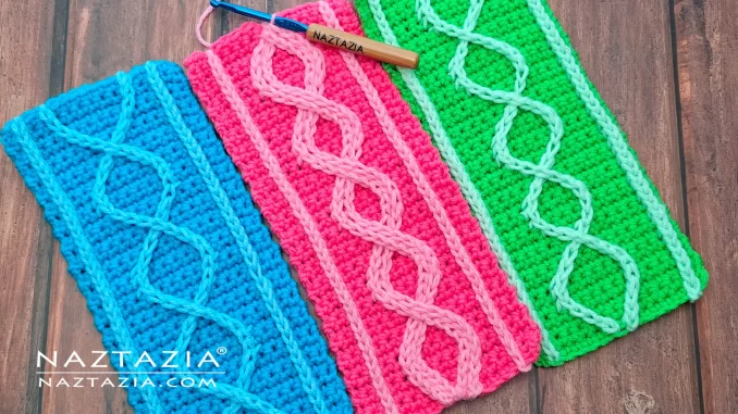 Crochet Cables with Easy Surface Crochet