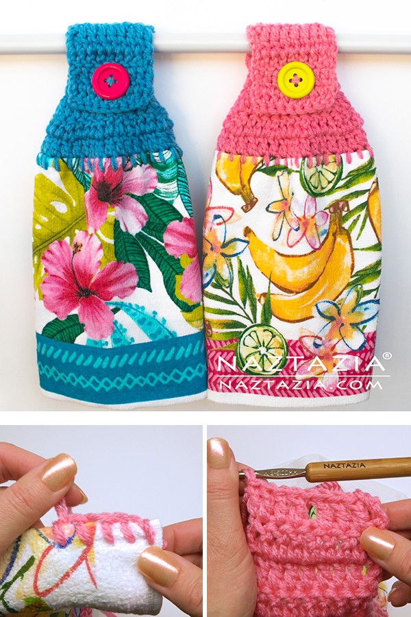 How To Crochet Hanging Kitchen Towel Naztazia