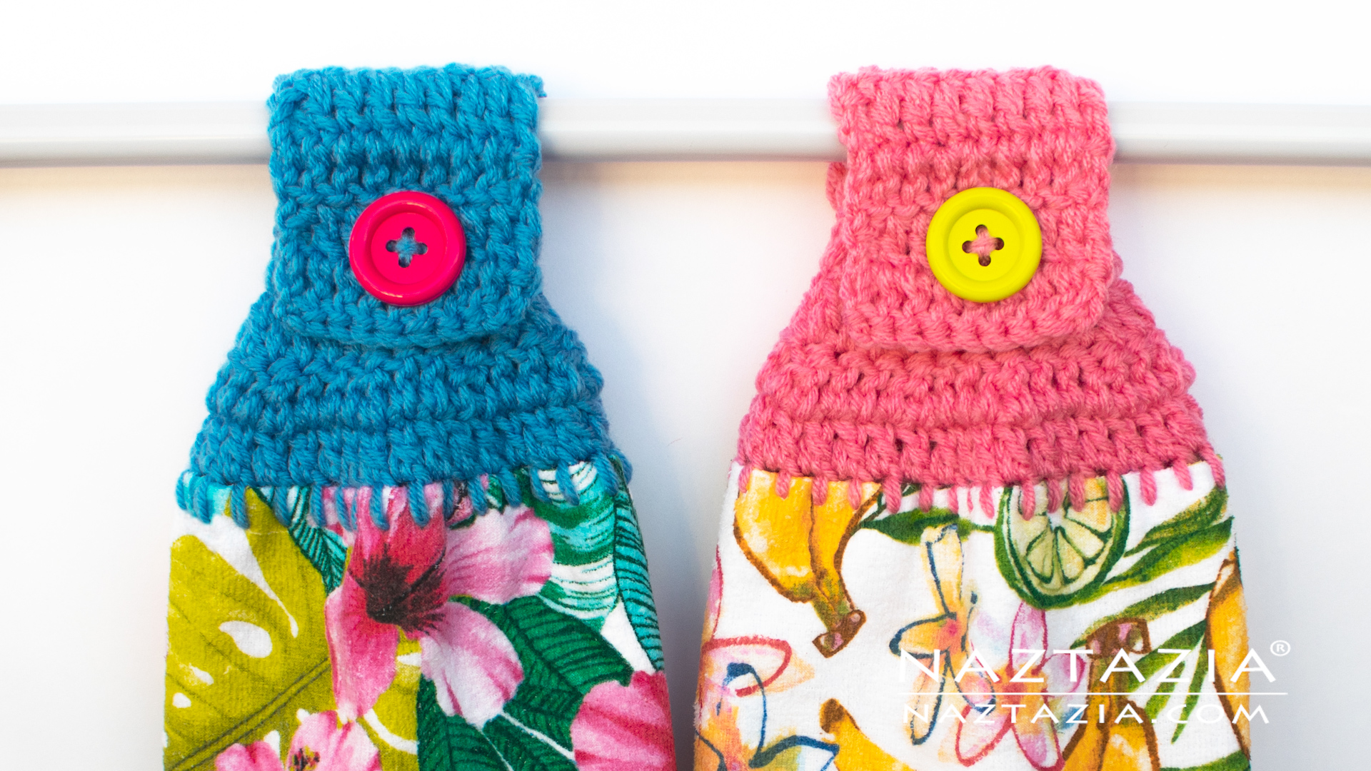 Handmade dress dish towel crochet Holliday decor