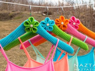 Crochet Covered Clothes Hangers