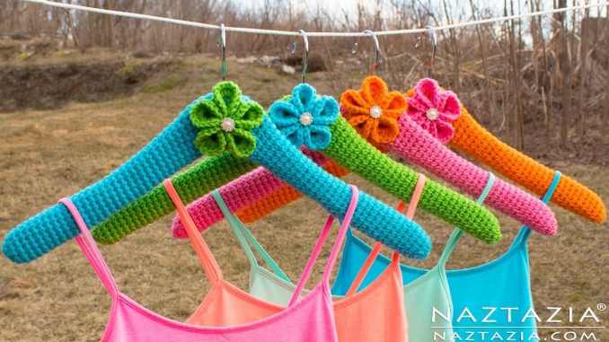Crochet Covered Clothes Hangers