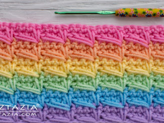 How to Crochet the Connected Cross Over Stitch