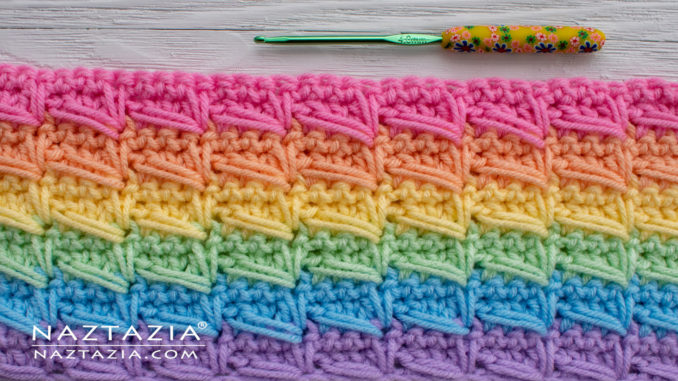 How to Crochet the Connected Cross Over Stitch