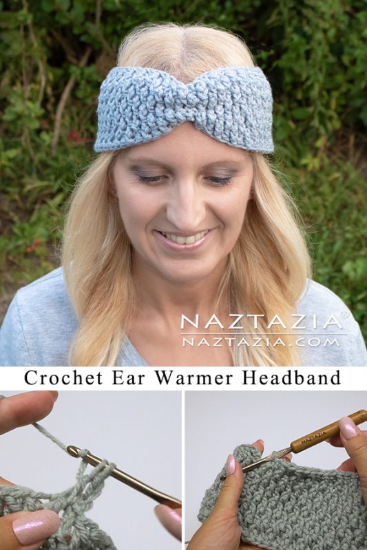 How to Crochet an Ear Warmer Headband - Naztazia