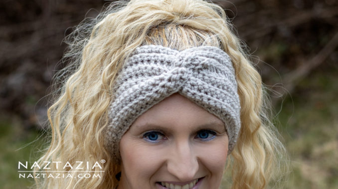 Crochet Easy Twisted Headband DIY Pattern and Tutorial