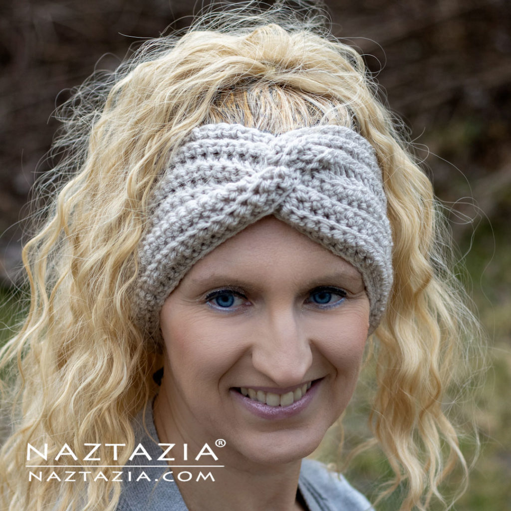 Crochet Easy Twisted Headband DIY Pattern with Video Tutorial 