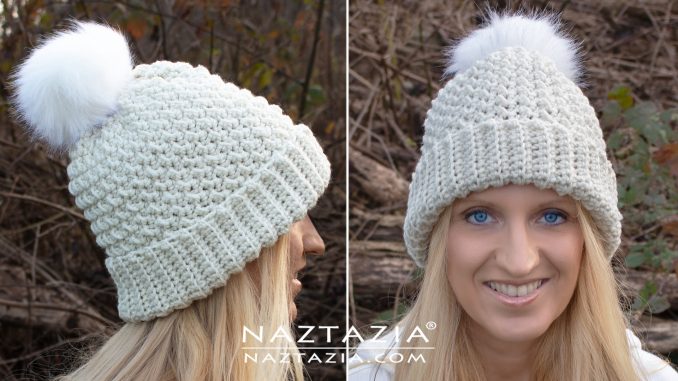How to Crochet an Easy Winter Hat - Naztazia ®
