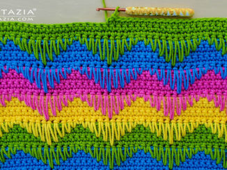 Crochet Extended Ripple Stitch Pattern and Video Tutorial