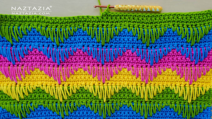 Crochet Extended Ripple Stitch Pattern and Video Tutorial