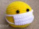 Crochet Face Mask Smiley Ball Emoji