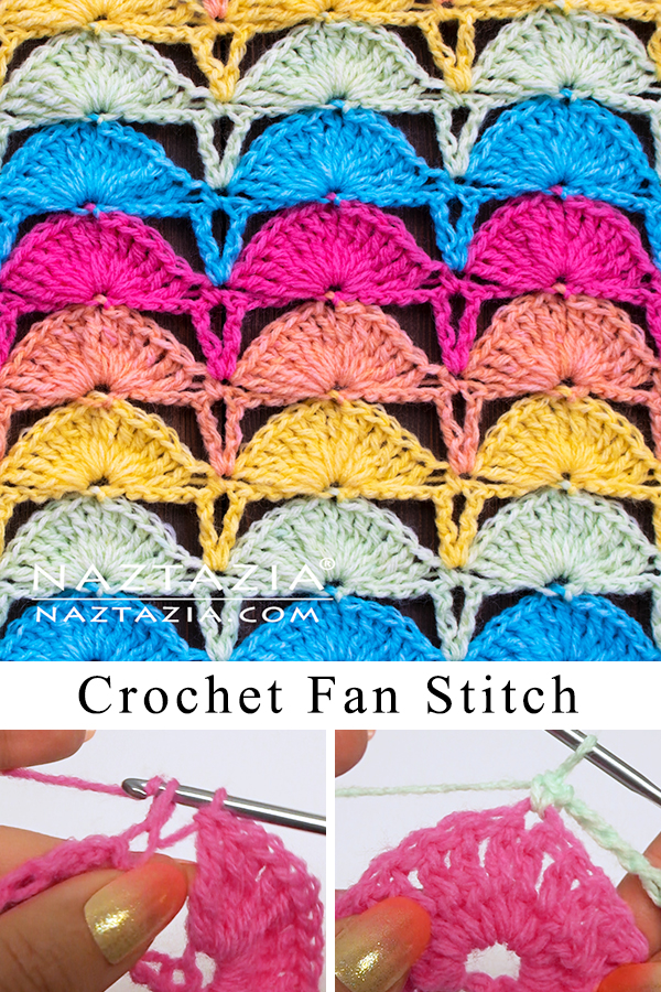 Crochet Fan Stitch Pattern Large Shell Stitch