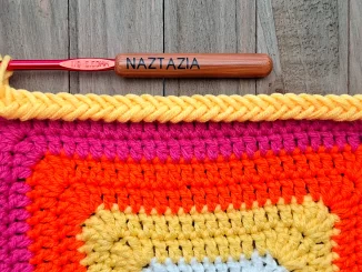 Crochet Fishtail Braid Edge Pattern and Tutorial by Donna Wolfe from Naztazia