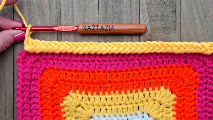 Crochet Fishtail Braid Edge Pattern and Tutorial by Donna Wolfe from Naztazia