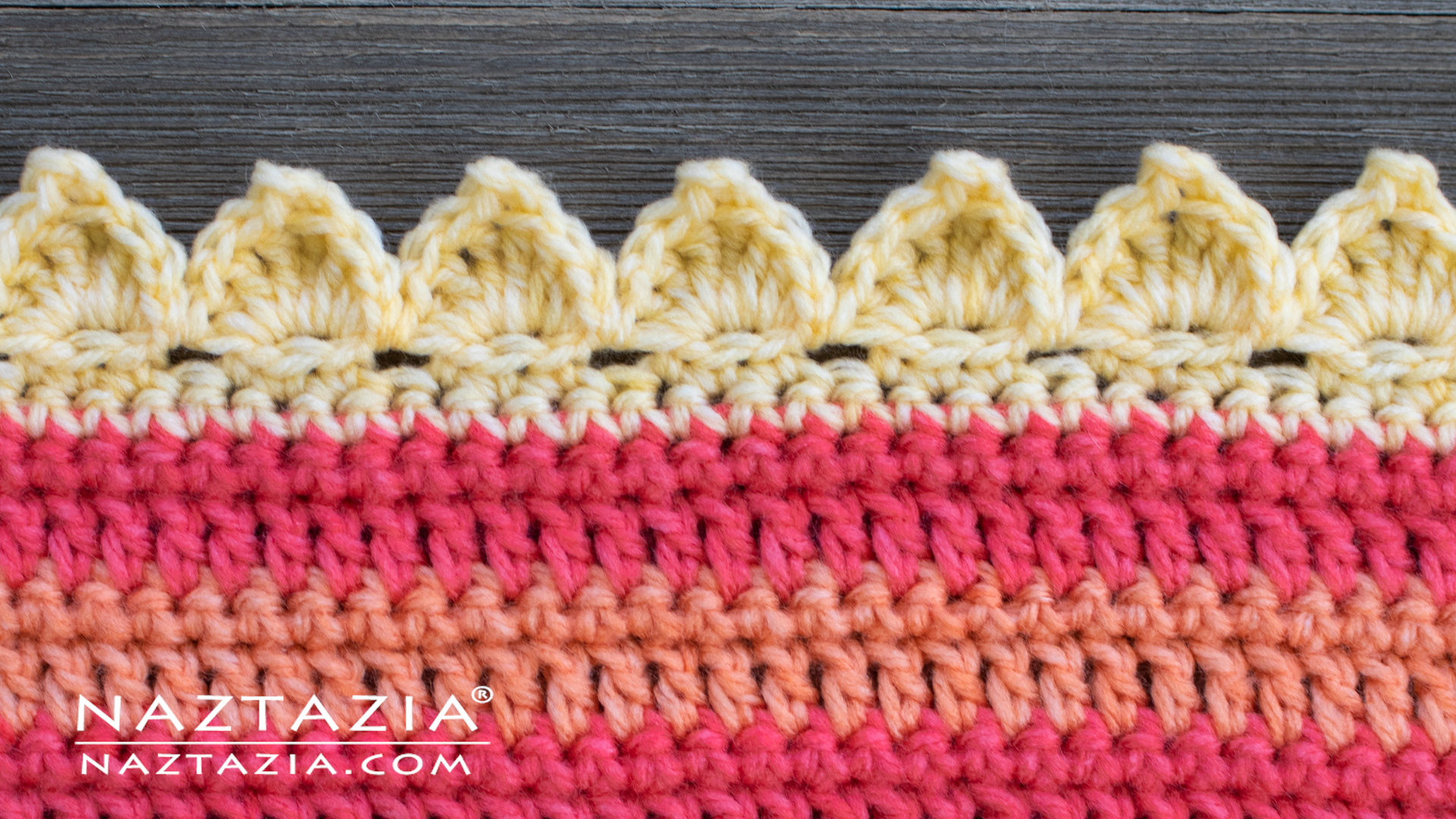 Crochet Flame Stitch Border Edging - Naztazia ®