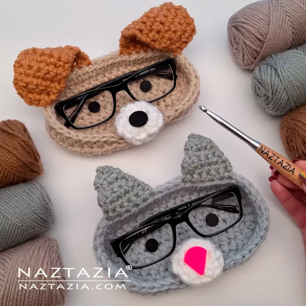 Crochet Glasses Holder by Donna Wolfe from Naztazia