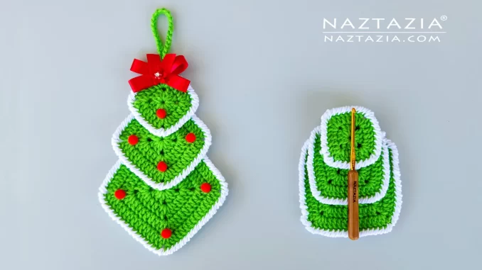 Crochet Granny Square Christmas Tree by Donna Wolfe from Naztazia