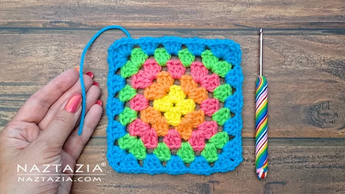 Crochet Granny Square Ends by Donna Wolfe from Naztazia